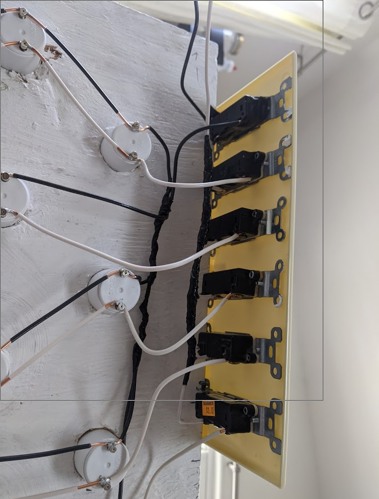 6-gang switch assembly