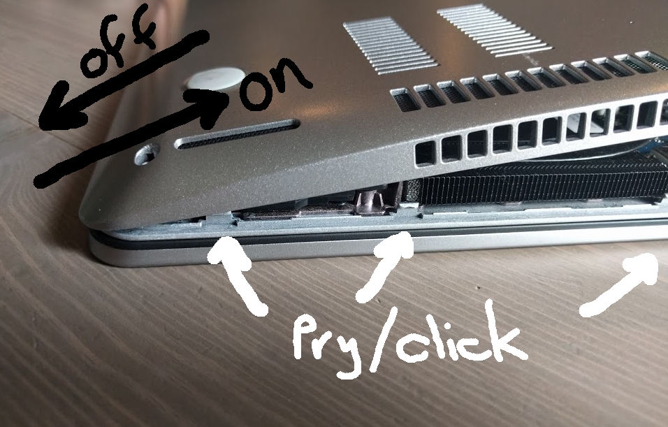 Slide and pry disassembly