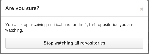 stop watching repos